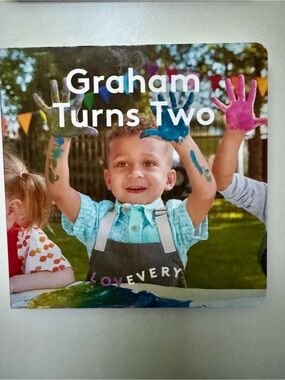 Lovevery Kids Apron in Teal - Graham Turns Two